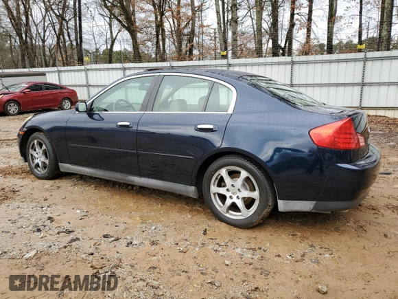 2003 Infiniti G35 with VIN JNKCV51EX3M001965, listed as a Copart auction lot 86999134 with 63,131 mi miles and Salvage Title. Bid and sale history available at DreamBid. Image 2.