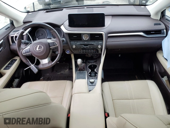 2020 Lexus RX with VIN 2T2JGMDA3LC047927, listed as a Copart auction lot 45787155 with 27,806 mi miles and Salvage Title. Bid and sale history available at carsss.com. Image 8.