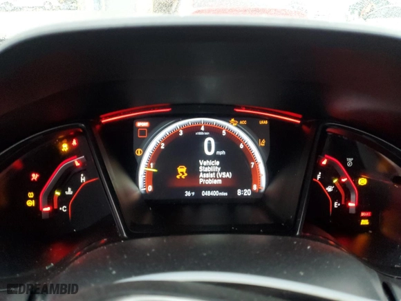 2021 Honda Civic Type R Touring with VIN SHHFK8G7XMU200900, listed as a Copart auction lot 43555915 with 48400 miles and Salvage Title. Bid and sale history available at carsss.com. Image 9.