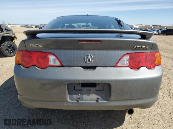 2002 Acura RSX Auto with VIN JH4DC54832C808526, listed as a Copart auction lot 54863135 with 376,120 mi miles and Clean Title. Bid and sale history available at carsss.com. Image 6.