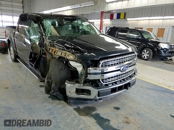 2019 Ford F-150 XL with VIN 1FTEW1E41KFC63619, listed as a Copart auction lot 55754145 with 44,697 mi miles and Salvage title. Bid and sale history available at DreamBid. Image 13.