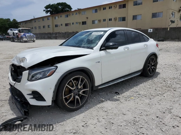 2019 Mercedes-Benz GLC with VIN WDC0J6EB0KF608783, listed as a Copart auction lot 64896064 with 45,236 mi miles and Salvage Title. Bid and sale history available at carsss.com. Image 1.