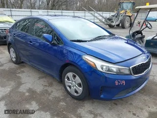 2017 Kia Forte LX with VIN 3KPFK4A72HE121350, listed as a IAAI auction lot 42008319 with 163,577 mi miles. Bid and sale history available at carsss.com. Image 1.