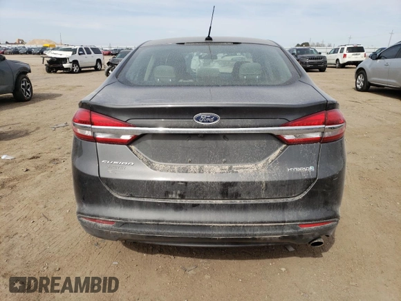 2018 Ford Fusion Hybrid S with VIN 3FA6P0UU8JR145166, listed as a Copart auction lot 48550275 with 55,356 mi miles and Salvage Title. Bid and sale history available at carsss.com. Image 6.