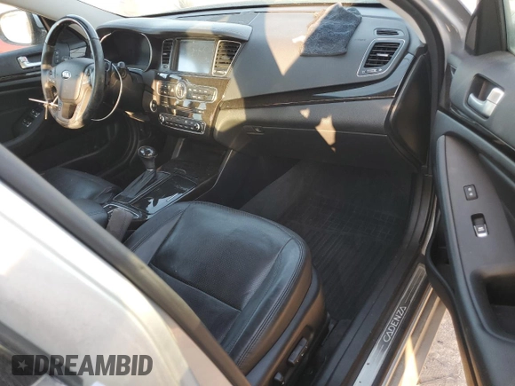 2016 Kia Cadenza Premium with VIN KNALN4D75G5220922, listed as a Copart auction lot 75890434 with 97,541 mi miles and Salvage Title. Bid and sale history available at carsss.com. Image 8.