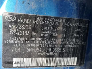 2017 Hyundai Elantra SE z VIN 5NPD84LF9HH066515, wystawiony jako Copart lot #78703293 z przebiegiem 241 381 mil mil oraz Nie do naprawy • Non repairable. Historia ofert i sprzedaży dostępna na DreamBid. Obrazek 12.