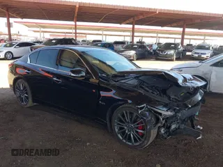 2019 Infiniti Q50 Red Sport 400 с VIN JN1FV7AR9KM800375, выставлен на аукционе IAAI как лот 39591302 с пробегом 55 530 миль миль и . История ставок и продаж доступна на DreamBid. Изображение 1.