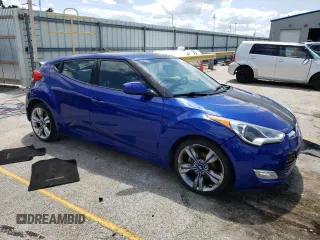 2012 Hyundai Veloster w/Red Int with VIN KMHTC6AD2CU048049, listed as a Copart auction lot 63796274 with 122,914 mi miles and Salvage title. Bid and sale history available at DreamBid. Image 4.