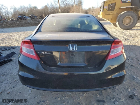2012 Honda Civic Cpe LX with VIN 2HGFG3A53CH504917, listed as a Copart auction lot 81473644 with 137,794 mi miles and Salvage Title. Bid and sale history available at carsss.com. Image 6.