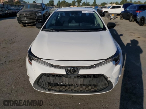 2022 Toyota Corolla LE with VIN 5YFEPMAE7NP298823, listed as a Copart auction lot 77442334 with 37,672 mi miles and Salvage Title. Bid and sale history available at carsss.com. Image 5.
