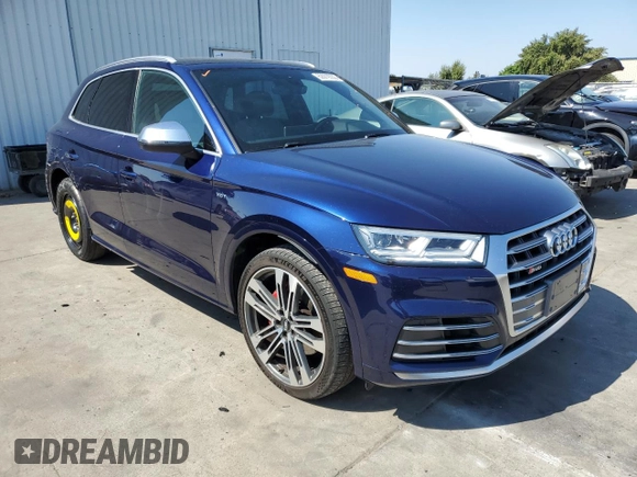 2018 Audi SQ5 Premium Plus with VIN WA1A4AFY2J2204214, listed as a Copart auction lot 62979353 with 0 mi miles. Bid and sale history available at carsss.com. Image 4.
