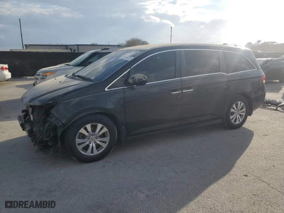 2015 Honda Odyssey EX with VIN 5FNRL5H47FB097680, listed as a Copart auction lot 44743425 with 133,513 mi miles and Salvage Title. Bid and sale history available at carsss.com. Image 1.