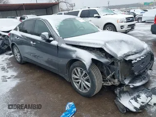 2015 Infiniti Q50 Premium z VIN JN1BV7AR0FM396192, wystawiony jako IAAI lot #41564677 z przebiegiem 210 460 mil mil oraz . Historia ofert i sprzedaży dostępna na DreamBid. Obrazek 1.