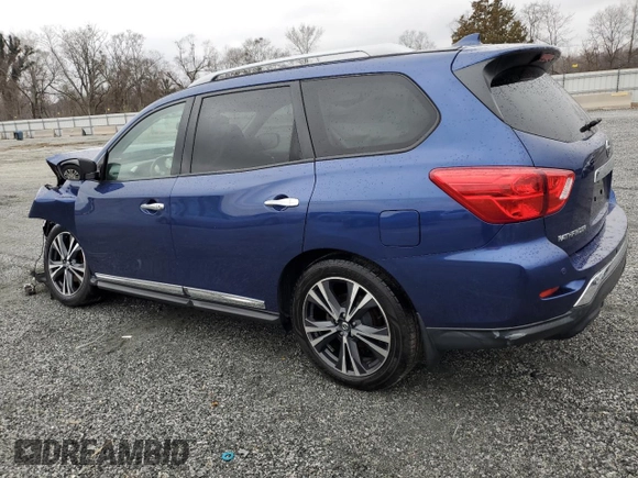 2020 Nissan Pathfinder Platinum with VIN 5N1DR2DM8LC644375, listed as a Copart auction lot 45978545 with 0 mi miles and Salvage Title. Bid and sale history available at carsss.com. Image 2.