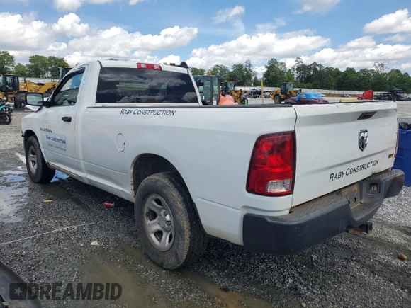 2012 Ram 1500 ST with VIN 3C6JD6DP4CG276742, listed as a Copart auction lot 57086145 with 200,771 mi miles and Salvage title. Bid and sale history available at DreamBid. Image 2.