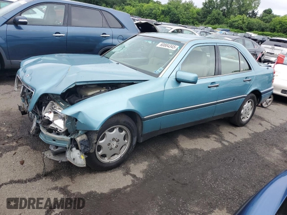 1994 Mercedes-Benz C 230/260/280/320 with VIN WDBHA28E8RF098148, listed as a Copart auction lot 60884345 with 238,600 mi miles and Salvage title. Bid and sale history available at DreamBid. Image 1.