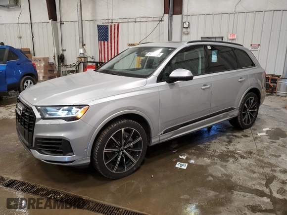 2021 Audi Q7 Premium Plus z VIN WA1LXAF76MD027280, wystawiony jako Copart lot #51637775 z przebiegiem 99 725 mil mil oraz Szkoda całkowita • Salvage title. Historia ofert i sprzedaży dostępna na DreamBid. Obrazek 1.