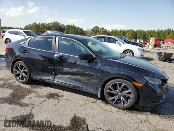 2021 Honda Civic Sedan Sport with VIN 2HGFC2F84MH534003, listed as a Copart auction lot 49717175 with 78,330 mi miles and Salvage Title. Bid and sale history available at carsss.com. Image 4.