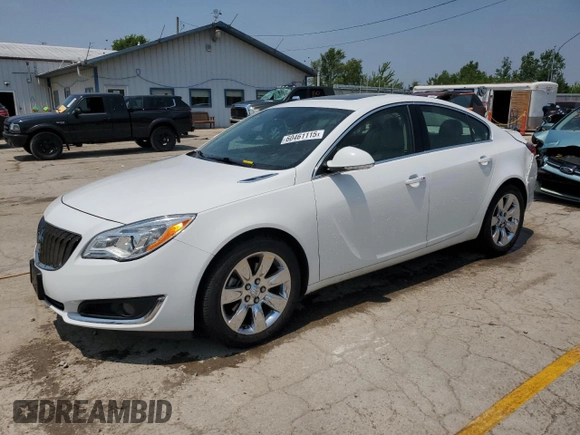 2015 Buick Regal Premium I with VIN 2G4GN5EX2F9258307, listed as a Copart auction lot 60461115 with 128,307 mi miles and Salvage title. Bid and sale history available at DreamBid. Image 1.