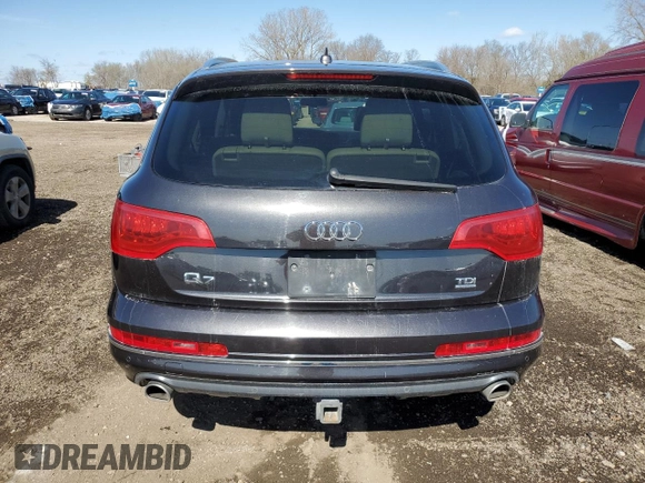 2014 Audi Q7 Premium Plus with VIN WA1LMAFE2ED013546, listed as a Copart auction lot 51327055 with 122,951 mi miles and Clean title. Bid and sale history available at DreamBid. Image 6.