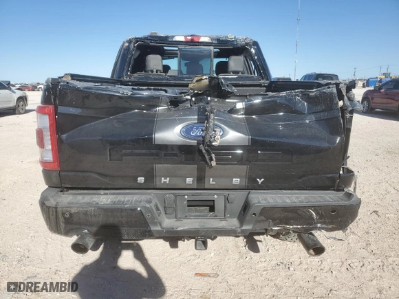 2022 Ford F-150 XL with VIN 1FTFW1E51NFB33244, listed as a Copart auction lot 47015115 with 25,923 mi miles and Salvage Title. Bid and sale history available at carsss.com. Image 6.