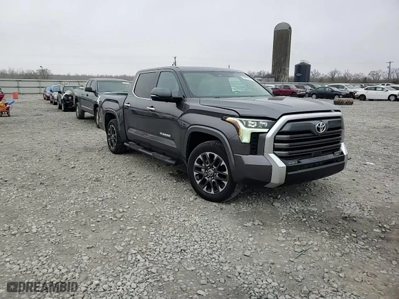 2022 Toyota Tundra 2WD Limited with VIN 5TFJA5AB6NX002476, listed as a Copart auction lot 44902235 with 48,571 mi miles and Salvage Title. Bid and sale history available at carsss.com. Image 10.