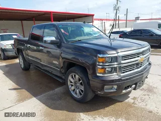 2014 Chevrolet Silverado 1500 High Country with VIN 3GCUKTEC8EG399193, listed as a IAAI auction lot 41789709 with 207,890 mi miles. Bid and sale history available at carsss.com. Image 1.