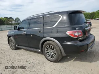 2018 Nissan Armada Platinum z VIN JN8AY2NF5J9332894, wystawiony jako Copart lot #52749905 z przebiegiem 128 352 mil mil oraz Szkody całkowita. Historia ofert i sprzedaży dostępna na DreamBid. Obrazek 2.