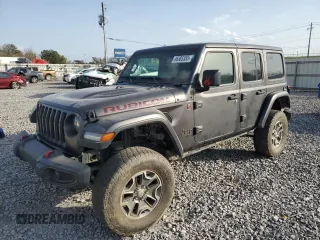 2020 Jeep Wrangler Unlimited Rubicon with VIN 1C4HJXFN3LW342670, listed as a Copart auction lot 46585355 with 19,569 mi miles and Salvage Title. Bid and sale history available at carsss.com. Image 1.