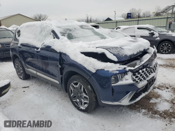 2023 Hyundai Santa Fe Hybrid Limited with VIN 5NMS5DA15PH004015, listed as a Copart auction lot 85924294 with 24,939 mi miles and Salvage Title. Bid and sale history available at carsss.com. Image 4.