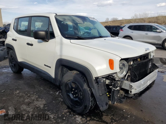 2017 Jeep Renegade Sport with VIN ZACCJAAH0HPF60644, listed as a Copart auction lot 52239475 with 67,934 mi miles and Salvage title. Bid and sale history available at DreamBid. Image 4.