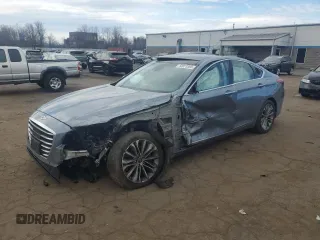 2017 Genesis G80 3.8L with VIN KMHGN4JE5HU204634, listed as a Copart auction lot 50973365 with Not Provided miles and Salvage Title. Bid and sale history available at carsss.com. Image 1.