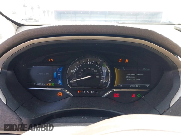 2016 Lincoln MKZ Hybrid with VIN 3LN6L2LU8GR613310, listed as a IAAI auction lot 41986892 with 114,087 mi miles. Bid and sale history available at carsss.com. Image 7.