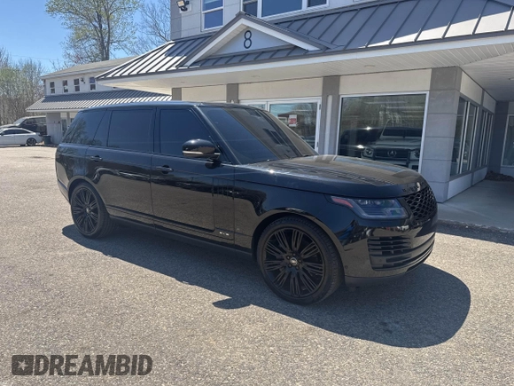 2020 Land Rover Range Rover with VIN SALGS5SE3LA592385, listed as a IAAI auction lot 42169724 with 136,782 mi miles and . Bid and sale history available at DreamBid. Image 1.