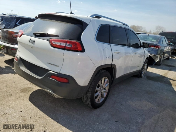 2016 Jeep Cherokee Limited with VIN 1C4PJMDS9GW115962, listed as a Copart auction lot 46279354 with 85,567 mi miles and Salvage Title. Bid and sale history available at carsss.com. Image 3.