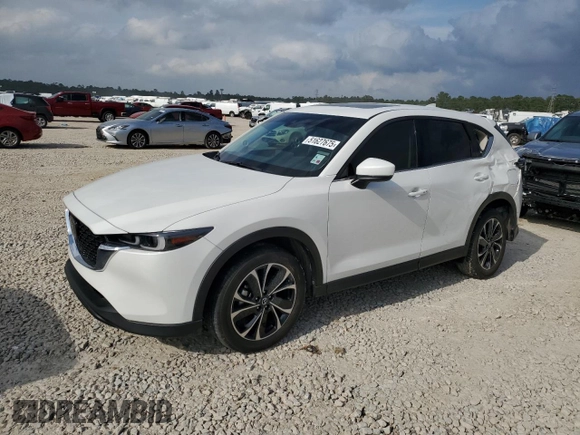 2023 Mazda CX-5 2.5 S Premium Package with VIN JM3KFBDM4P0131143, listed as a Copart auction lot 51627675 with 24,971 mi miles and Salvage Title. Bid and sale history available at carsss.com. Image 1.