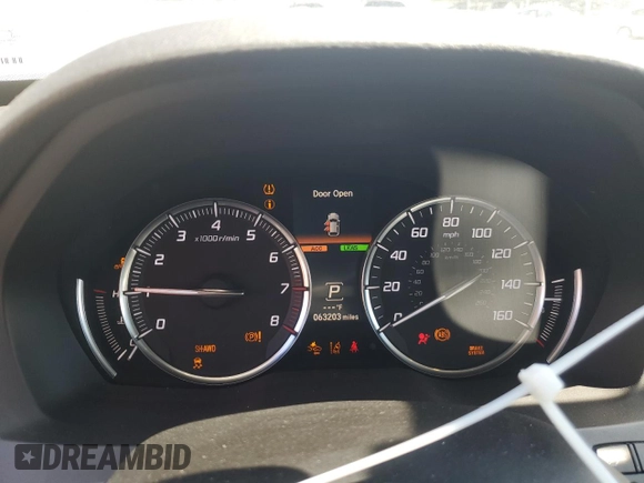 2018 Acura MDX w/Technology Pkg with VIN 5J8YD4H51JL003134, listed as a Copart auction lot 50912905 with 63,203 mi miles and Salvage Title. Bid and sale history available at carsss.com. Image 9.