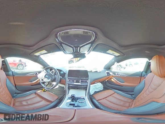 2023 BMW 8 Series 840i with VIN WBAGV4C05PCL05034, listed as a Copart auction lot 60471075 with Not provided miles and Salvage title. Bid and sale history available at DreamBid. Image 14.