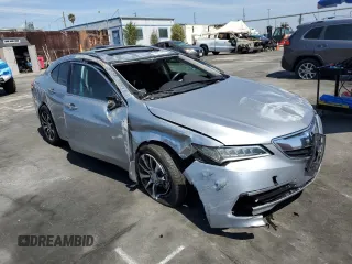 2017 Acura TLX with VIN 19UUB1F36HA006136, listed as a Copart auction lot 50255495 with 76,921 mi miles and Salvage Title. Bid and sale history available at carsss.com. Image 4.