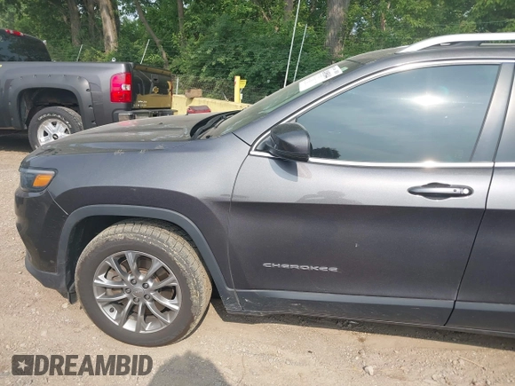 2019 Jeep Cherokee Latitude Plus with VIN 1C4PJLLX3KD110171, listed as a IAAI auction lot 42495044 with 65,625 mi miles and . Bid and sale history available at DreamBid. Image 14.