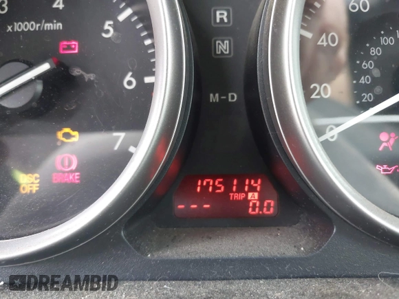 2010 Mazda 6 i Sport with VIN 1YVHZ8BH9A5M12698, listed as a IAAI auction lot 39521538 with 175,114 mi miles. Bid and sale history available at carsss.com. Image 7.
