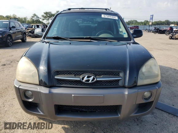 2008 Hyundai Tucson SE with VIN KM8JN12D58U881256, listed as a Copart auction lot 67509304 with 178,522 mi miles and Salvage Title. Bid and sale history available at carsss.com. Image 5.