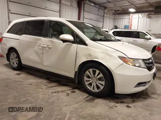 2016 Honda Odyssey EX-L z VIN 5FNRL5H67GB059305, wystawiony jako IAAI lot #42179940 z przebiegiem 129 588 mil mil oraz . Historia ofert i sprzedaży dostępna na DreamBid. Obrazek 1.