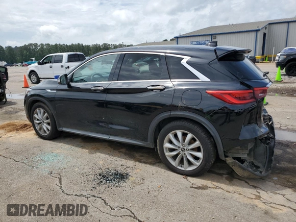 2019 Infiniti QX50 Essential with VIN 3PCAJ5M14KF110135, listed as a Copart auction lot 53288415 with 155,063 mi miles and Salvage title. Bid and sale history available at DreamBid. Image 2.