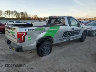 2016 Ford F-150 XL with VIN 1FTNF1CF9GKD66841, listed as a Copart auction lot 84487704 with 0 mi miles and Salvage Title. Bid and sale history available at carsss.com. Image 3.