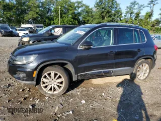 2015 Volkswagen Tiguan SEL z VIN WVGBV7AX8FW557402, wystawiony jako Copart lot #66313445 z przebiegiem 123 570 mil mil oraz Czysty tytuł • Clean title. Historia ofert i sprzedaży dostępna na DreamBid. Obrazek 1.