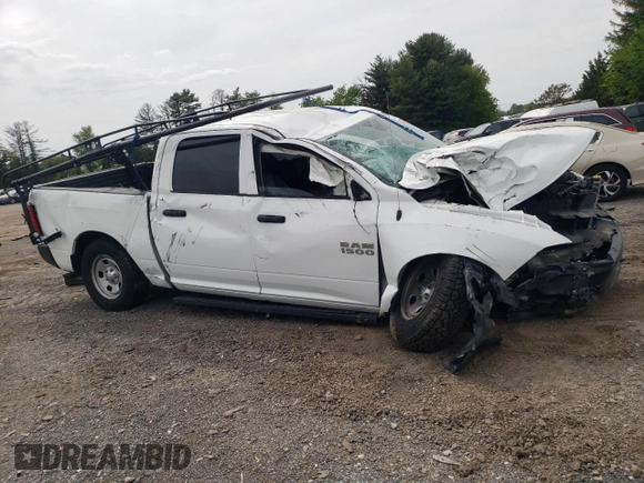 2017 Ram 1500 Express with VIN 1C6RR7KGXHS848698, listed as a Copart auction lot 56608055 with 95,510 mi miles and Salvage title. Bid and sale history available at DreamBid. Image 4.