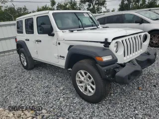 2023 Jeep Wrangler Willys with VIN 1C4HJXDN8PW625204, listed as a Copart auction lot 59328065 with 18,116 mi miles and Salvage title. Bid and sale history available at DreamBid. Image 4.