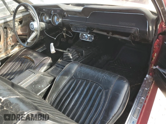 1967 Ford Mustang z VIN 7T01C150011, wystawiony jako Copart lot #60396915 z przebiegiem 69 476 mil mil oraz Czysty tytuł • Clean title. Historia ofert i sprzedaży dostępna na DreamBid. Obrazek 8.
