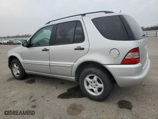 2001 Mercedes-Benz M-Class with VIN 4JGAB54E31A236148, listed as a Copart auction lot 41420905 with 163,120 mi miles and Clean Title. Bid and sale history available at carsss.com. Image 2.